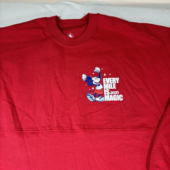 Run Disney Mickey Every Mile Is Magic 2021 Spirit Jersey Adult Medium NWT Red - Picture 5 of 10